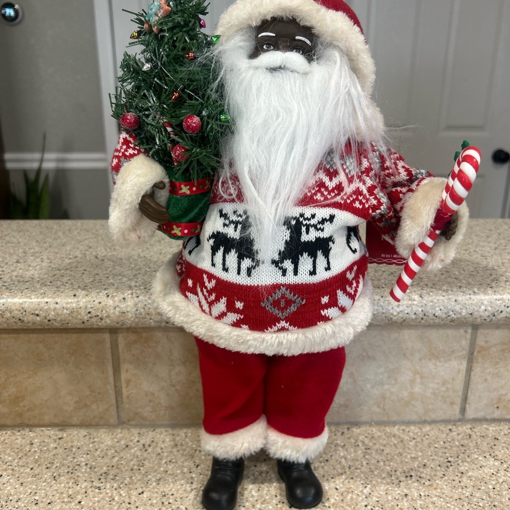 Ashland Red and White Holiday Santa Figurine